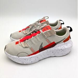 Nike Crater Impact Running Shoes Women's Light Bone/Bright Crimson Sz US9.5 EU41